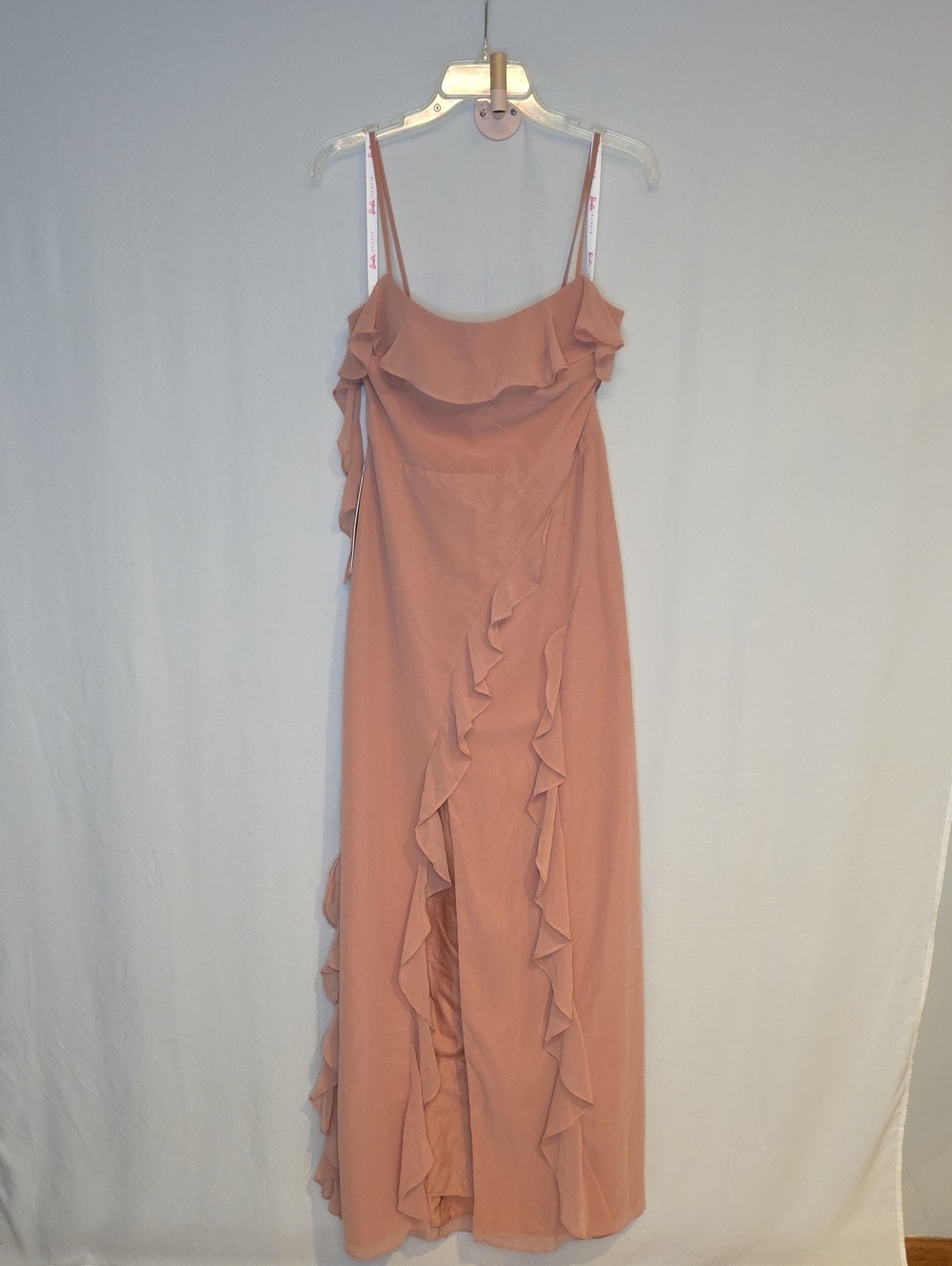 Barbie Azazie Ruffled Wedding-Formal Gown in Dusty Rose